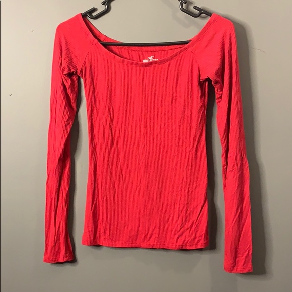 Hollister Tops - Hollister long sleeve slim tee red MEDIUM